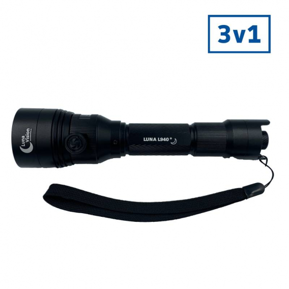 Prísvit LunaVision 3v1 (850nm + 940nm + 1000lm svietidlo)